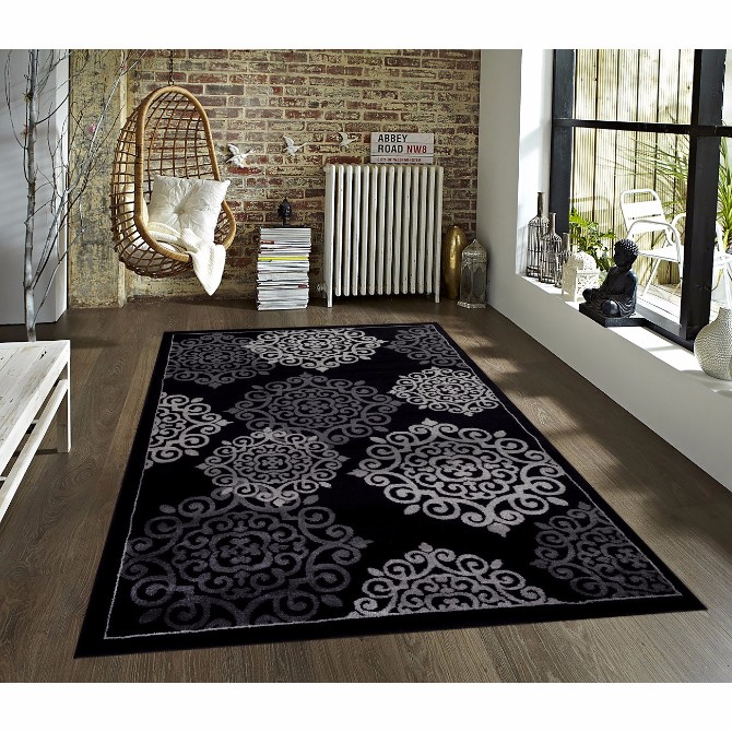 How To Style your home using black modern rugs