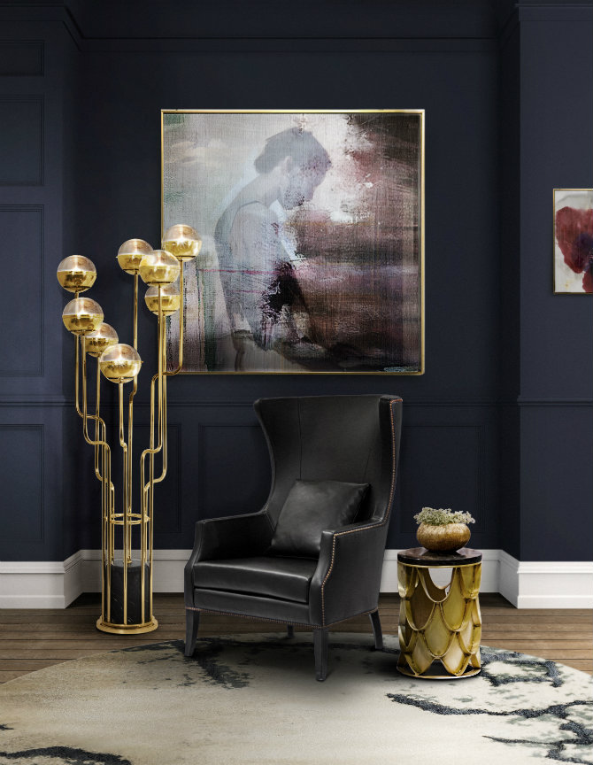 When a modern armchair meets a Contemporary Rug