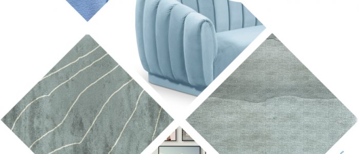 Blue Bell Pantone Color: the best modern rugs for this Fall