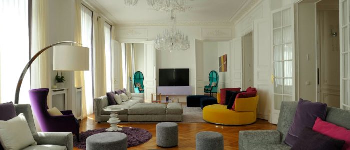 How To Decorate Around Purple Modern Rugs