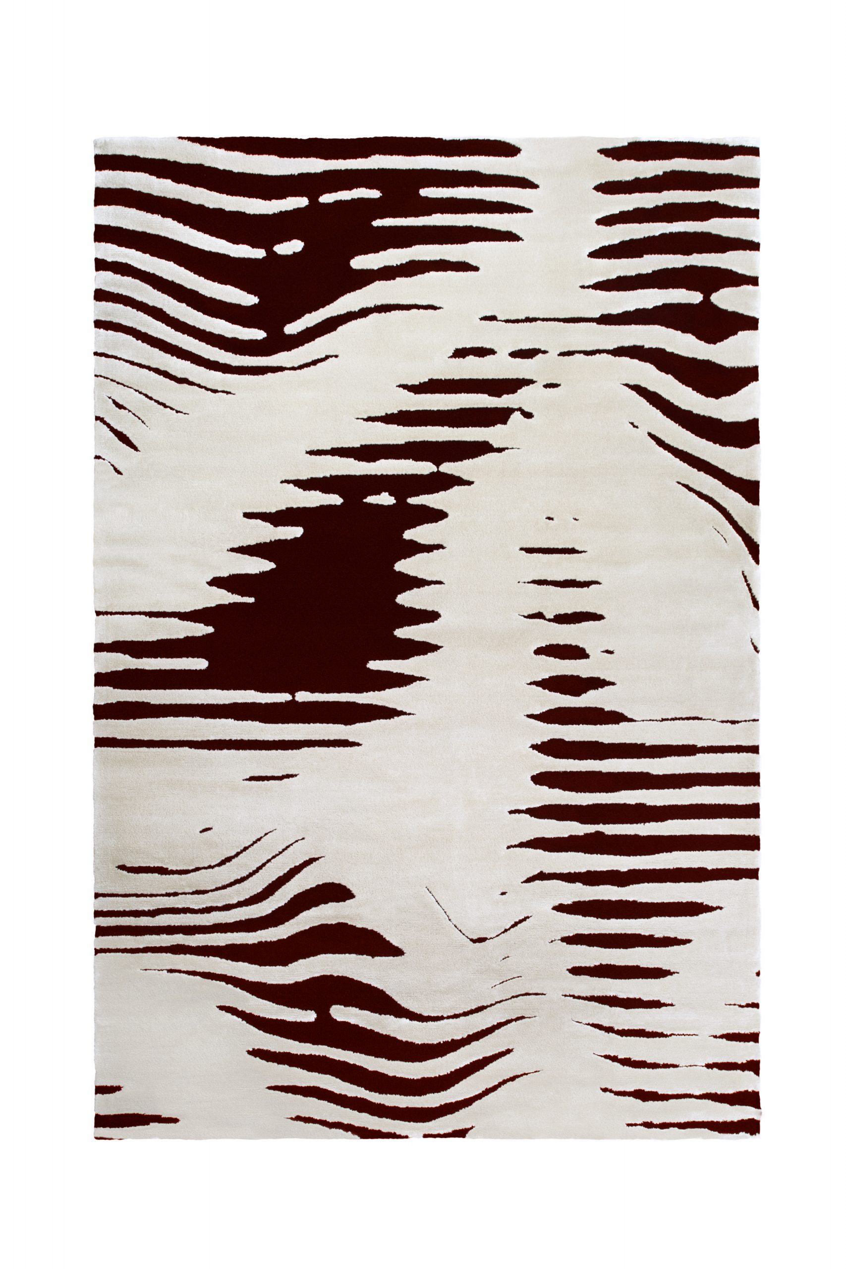 black and white rug with original design of stripes and abstract forms. Rug Mistakes To Avoid When Redesigning your Interior With Modern Rugs