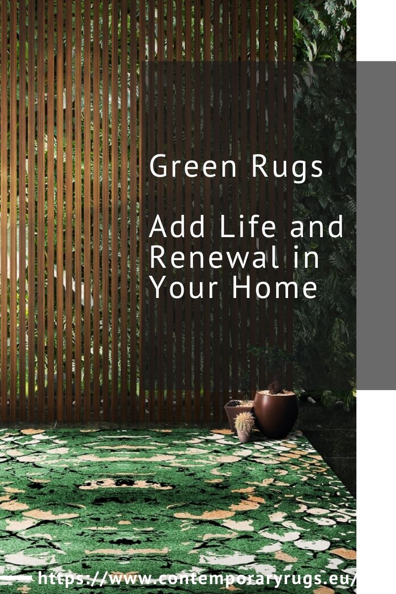 Green Rugs, Add Life and Renewal in Your Home