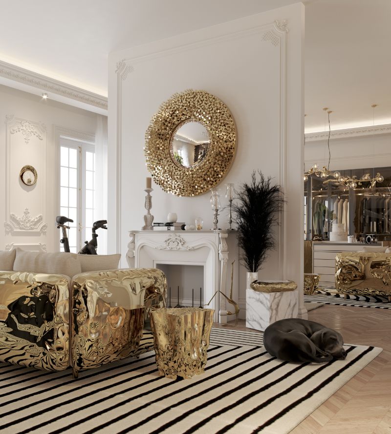 Urban Modern Rugs: Add A Pop of Color To Your Living Room Modern classic living room with Valencia Rug