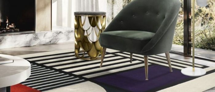 Urban Modern Rugs Add A Pop of Color To Your Living Room modern contemporary living room with Prisma I Rug