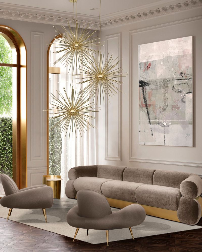 Urban Modern Rugs: Add A Pop of Color To Your Living Room, modern contemporary living room with gray rug