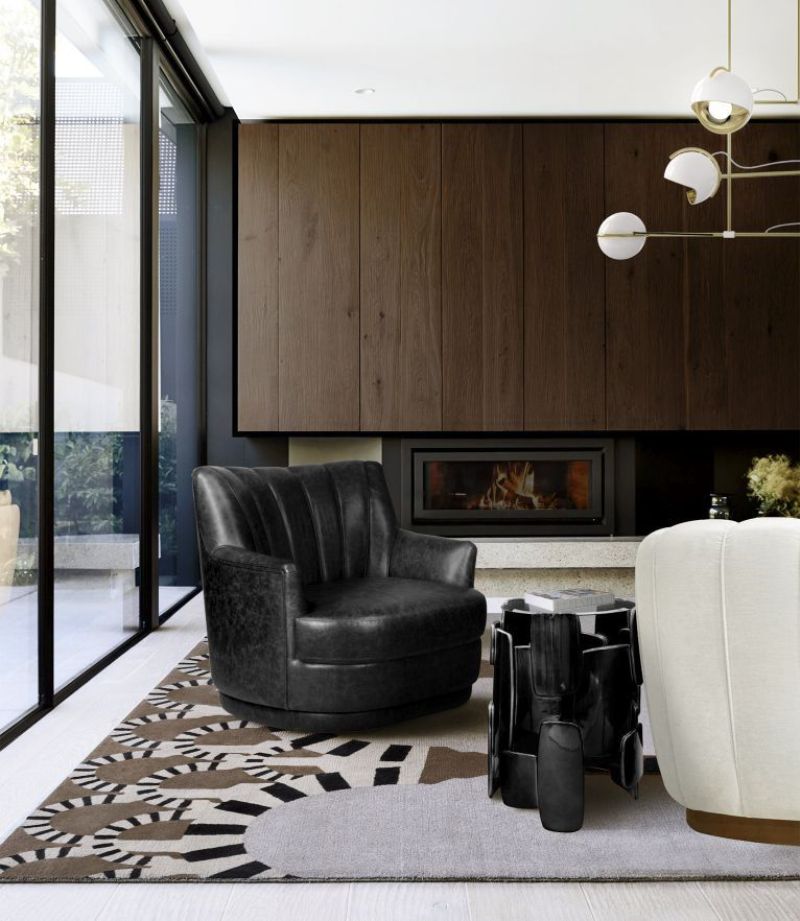 Urban Modern Rugs: Add A Pop of Color To Your Living Room Modern contemporary living room with Apollo Rug