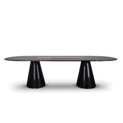 Bertoi oval dining table