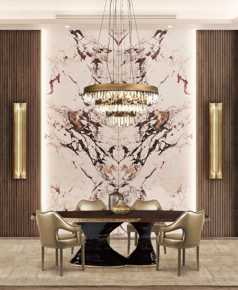 Modern contemporary dining room with beige rectangular rug. Dining Room Rugs That Will Brighten Your Eating Space