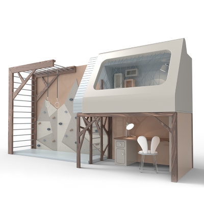 MOGLI PLAYHOUSE, Inspired by the Jungle Book, the Mogli Playhouse was designed by using the elements and the wonders of nature. It's a dream come true for kids who love the outdoors so much they wish to bring it inside.
