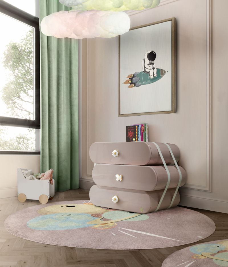kid's room with round pastel rug. The Latest Rug Interior Design Trends You Will Want To Know
