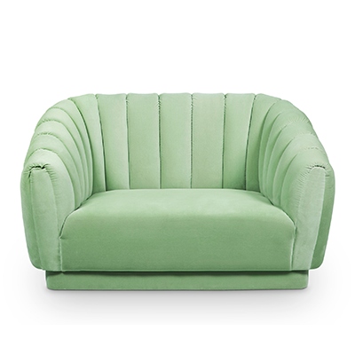 oreas single armchair in green