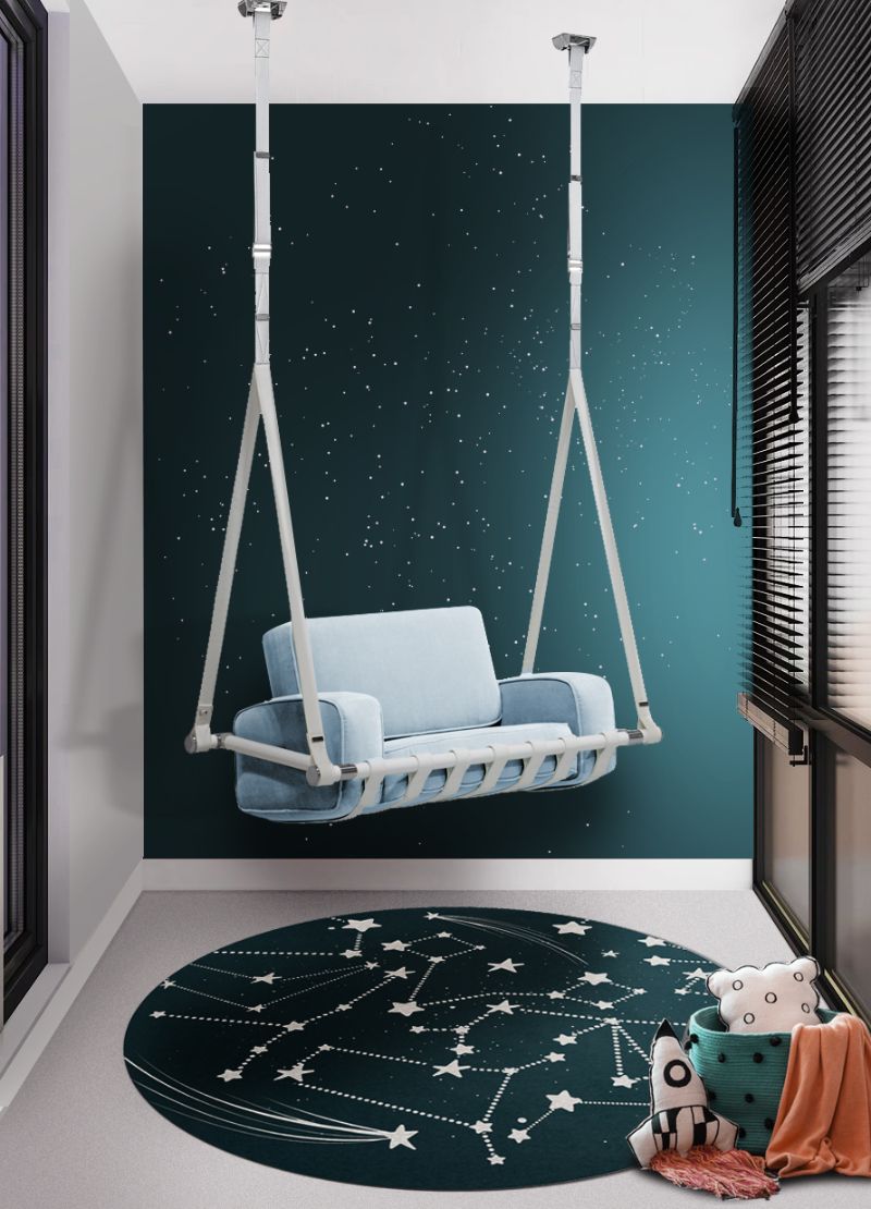 Blue bedroom decor for boys. Children's Playroom & Bedroom Rugs Inspiration That You Will Love