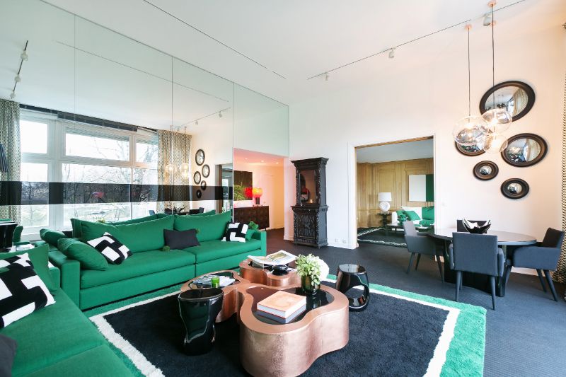 Luxurious Area Rugs in Parisian Apartment by Kelly Bedel