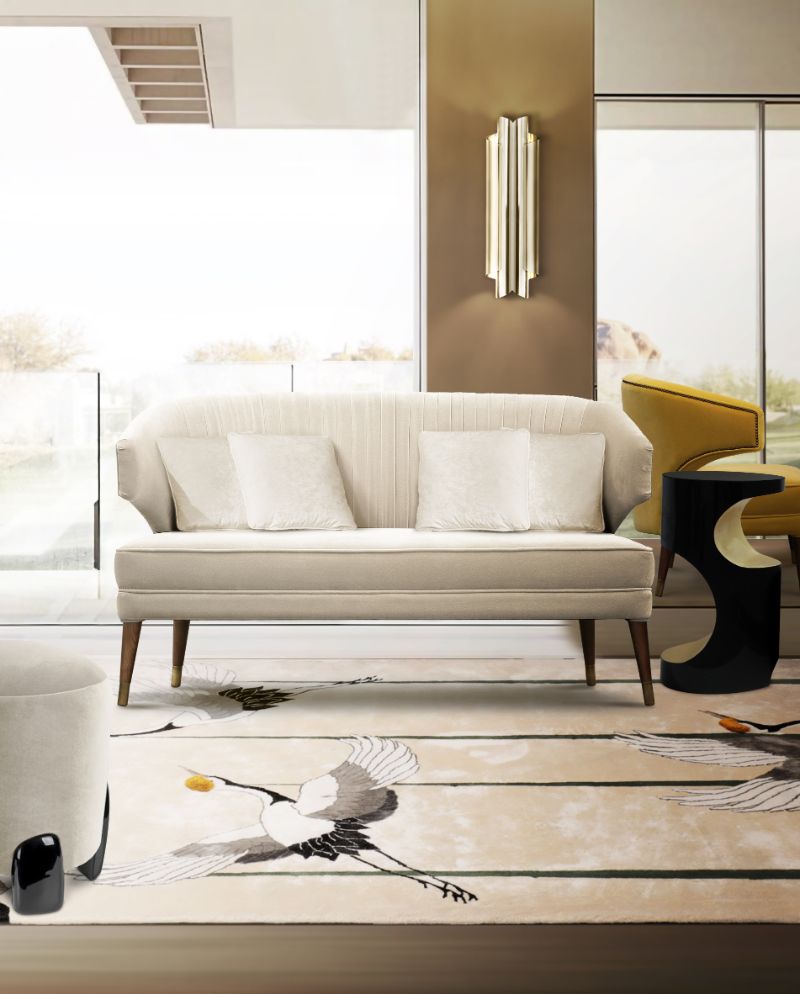 Milan Salone Del Mobile 2022 Will Feature The Most Luxurious Furniture Brands. modern living room with light beige rug