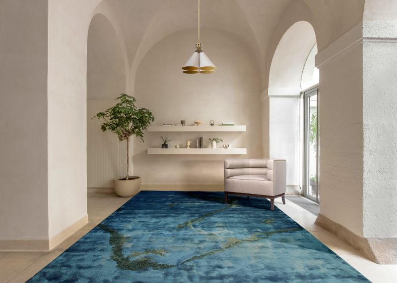 Why are wool rugs popular this year in interior design?