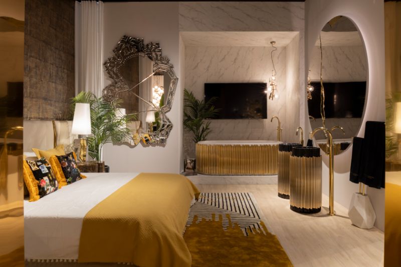 The Highlights of Milan Salone Del Mobile 2022 - master bedroom decor with yellow hues