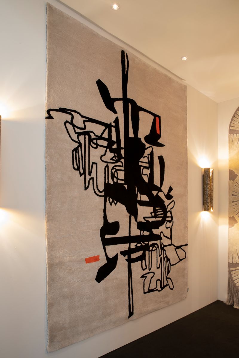 The Highlights of Milan Salone Del Mobile 2022: urban rug with black and white design