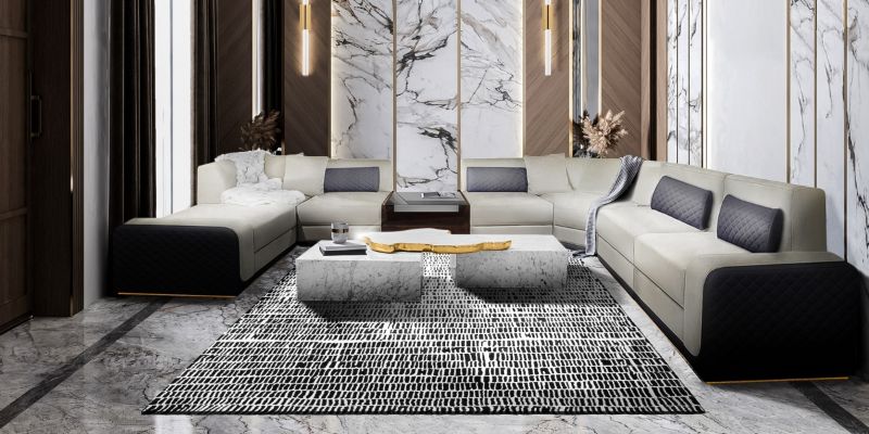 Luxury monochromatic is one of those interior living room design ideas that is rising in popularity. This décor concept will be a continuous trend in 2023 for a basic aesthetic, with specific applications in living rooms