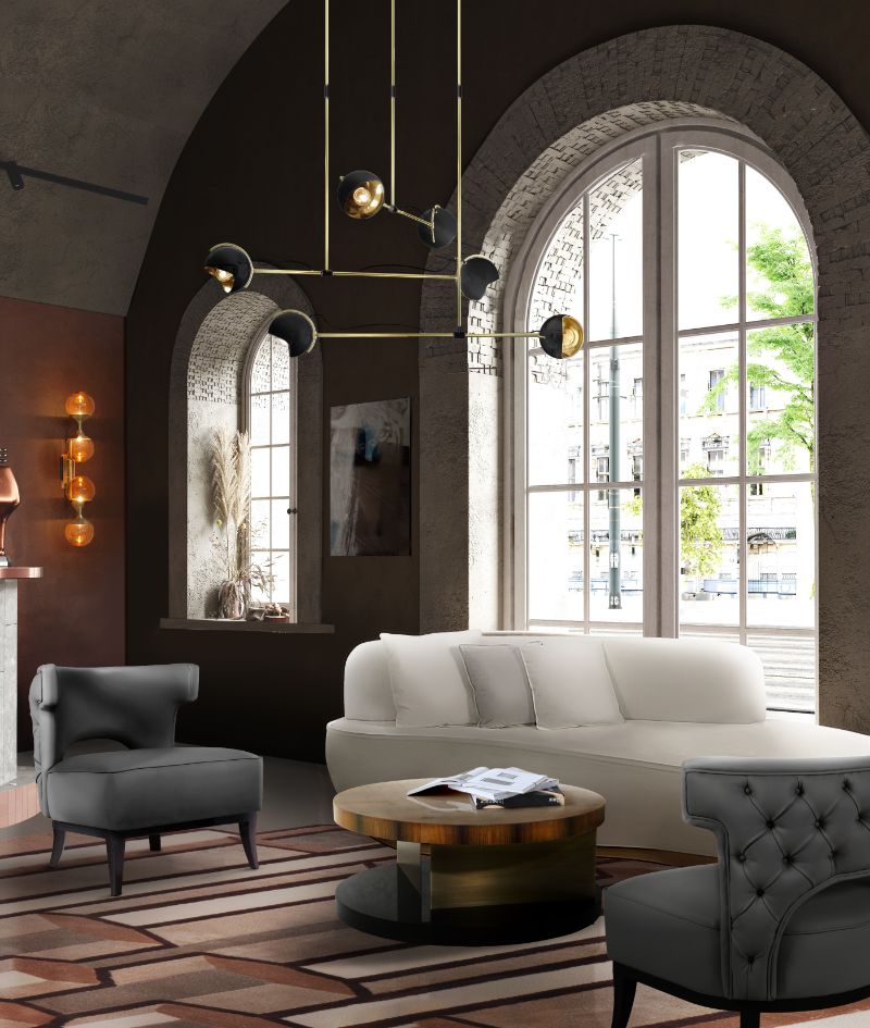 interior living room design ideas: the LUCY RUG with pink hues and an irregular design