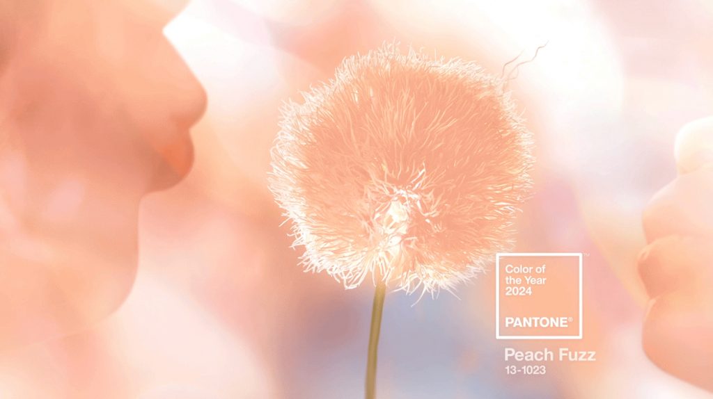 Peach Fuzz 13-1023 - The Pantone Color Of 2024 in Interior Design