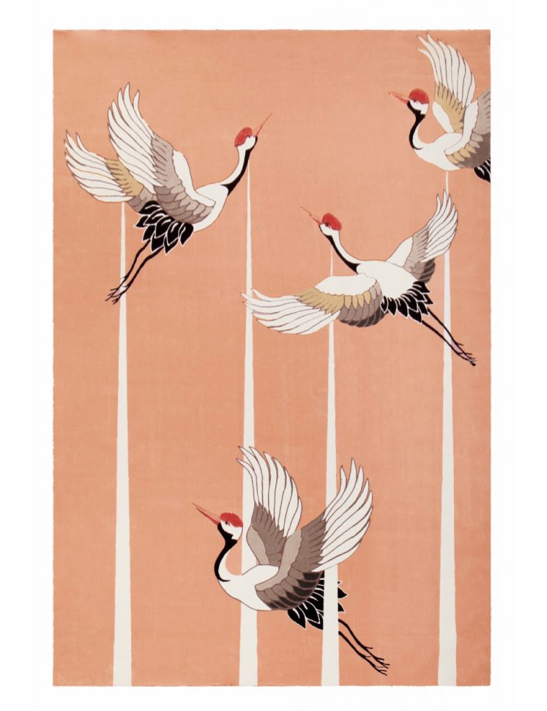 Heron Rug in peach tones - 2025 Interiors Color Forecast: The Color Revolution Book